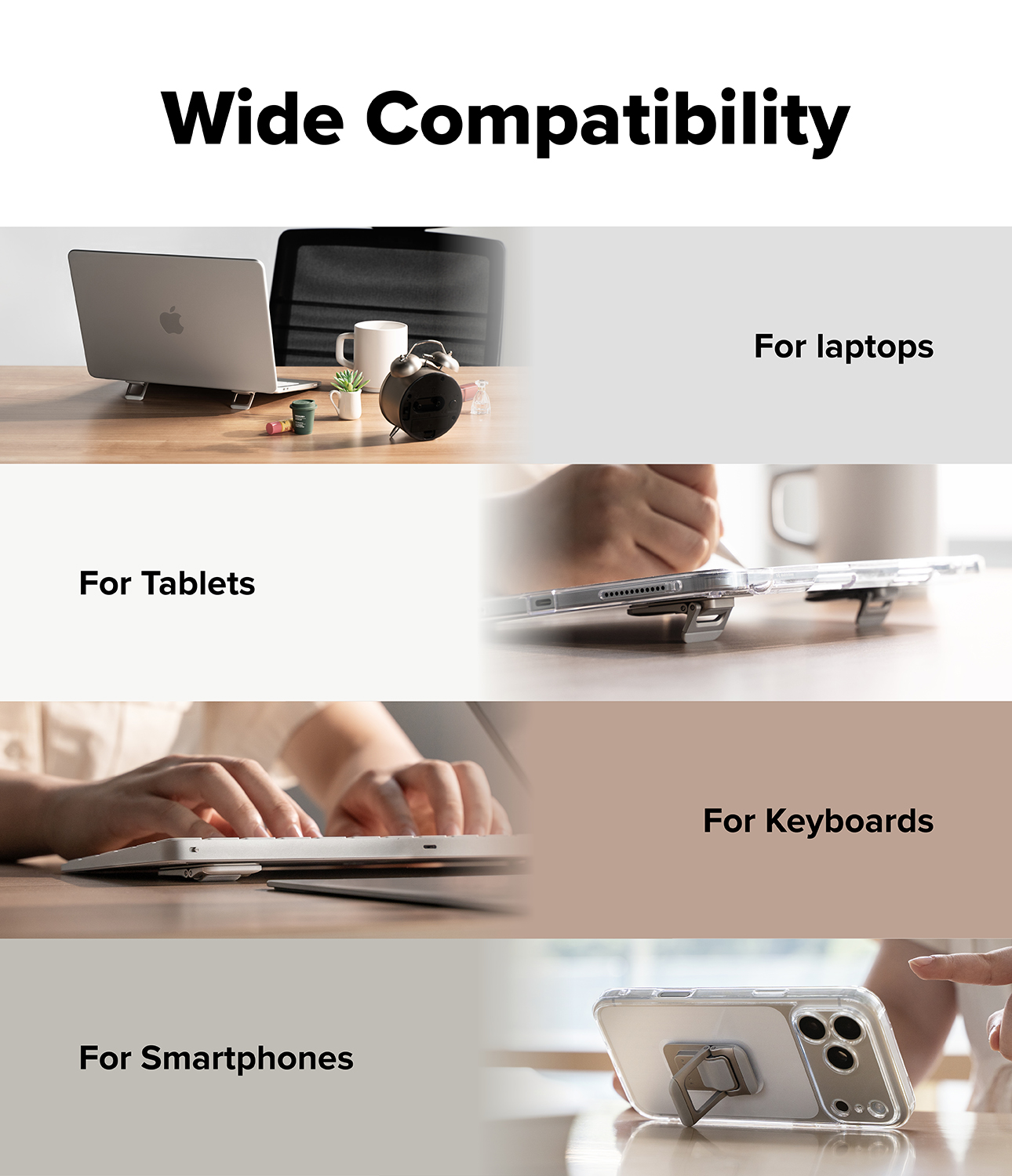 Ringke Step-FIt Mini Stand - Laptop, Tablet PC and Smartphone Accessory ...