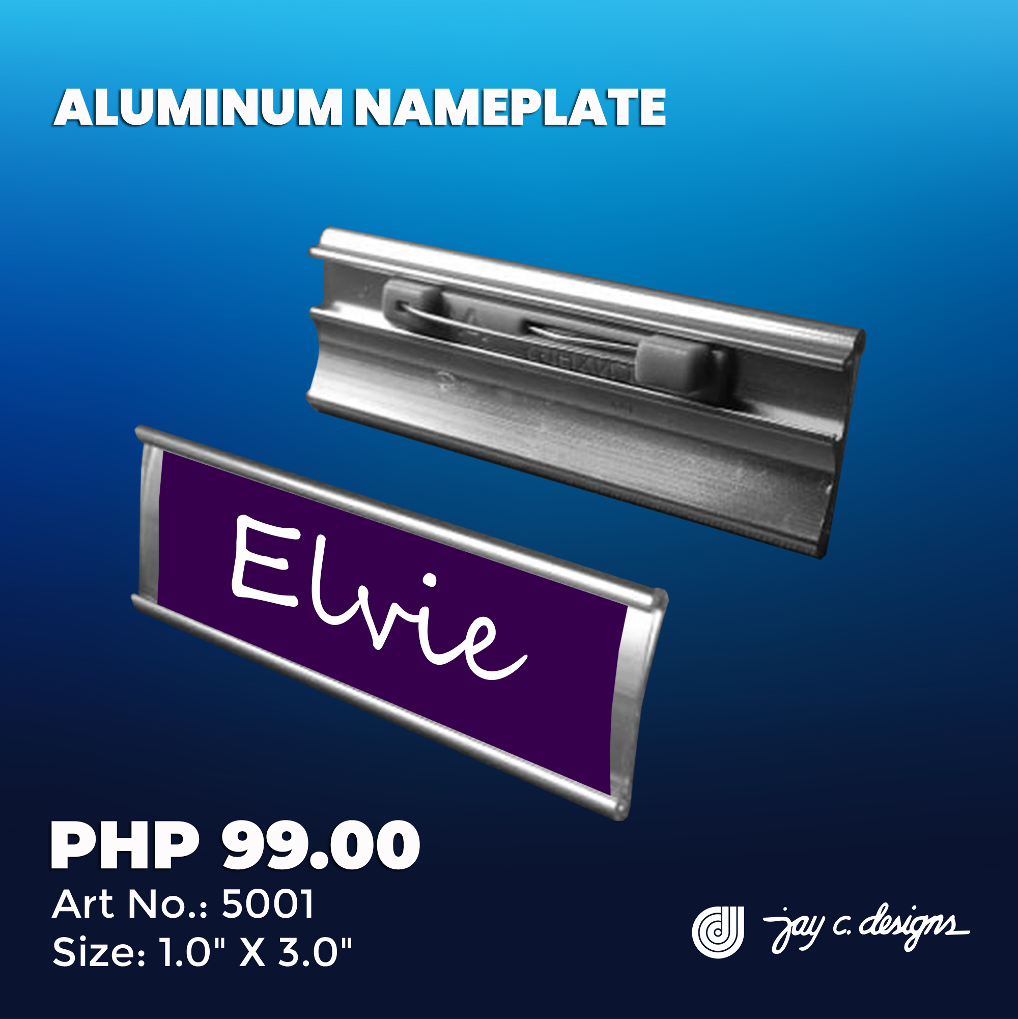 Insertable Magnetic Nameplate - Jay c. Designs | Shopee Philippines