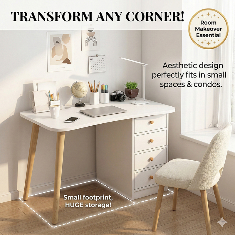 Study Table With Drawer Computer Table Writing Table Desk Study Desk ...