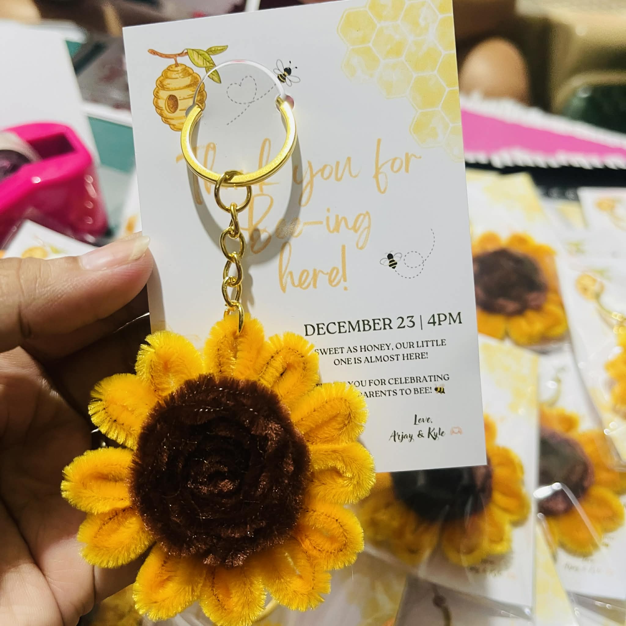 SUNFLOWER FUZZY WIRE (key chain) | Shopee Philippines