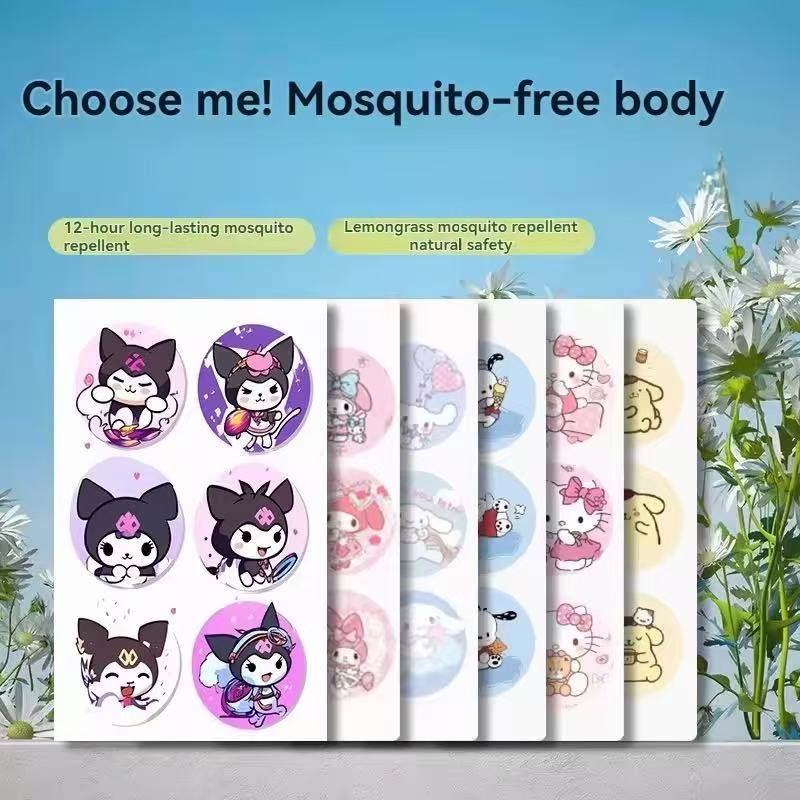 36pcs Sanrio Character Patches for Outdoor Use, Cartoon Mosquito ...