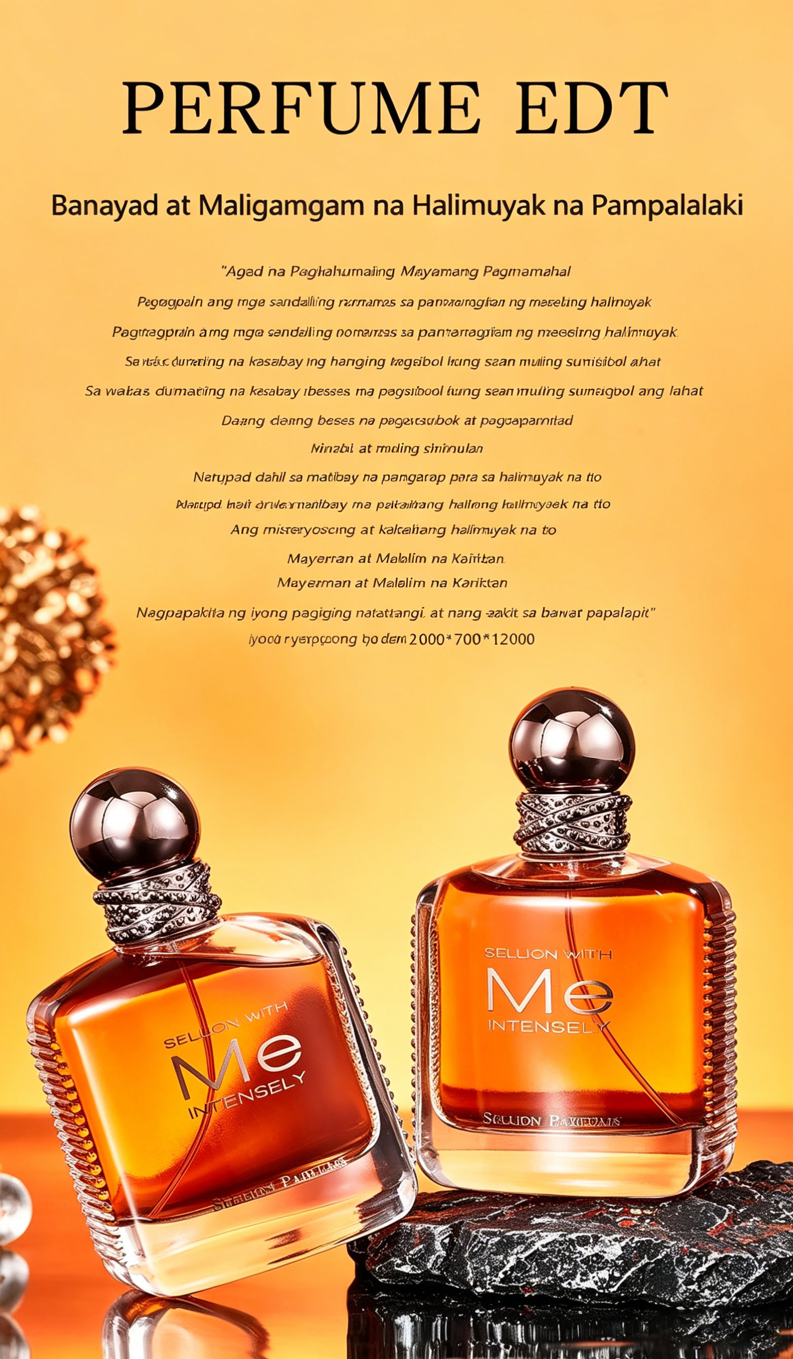 SELLION Me Intensely Men's EDP 100ml Woody Spicy Scent | Long Lasting ...