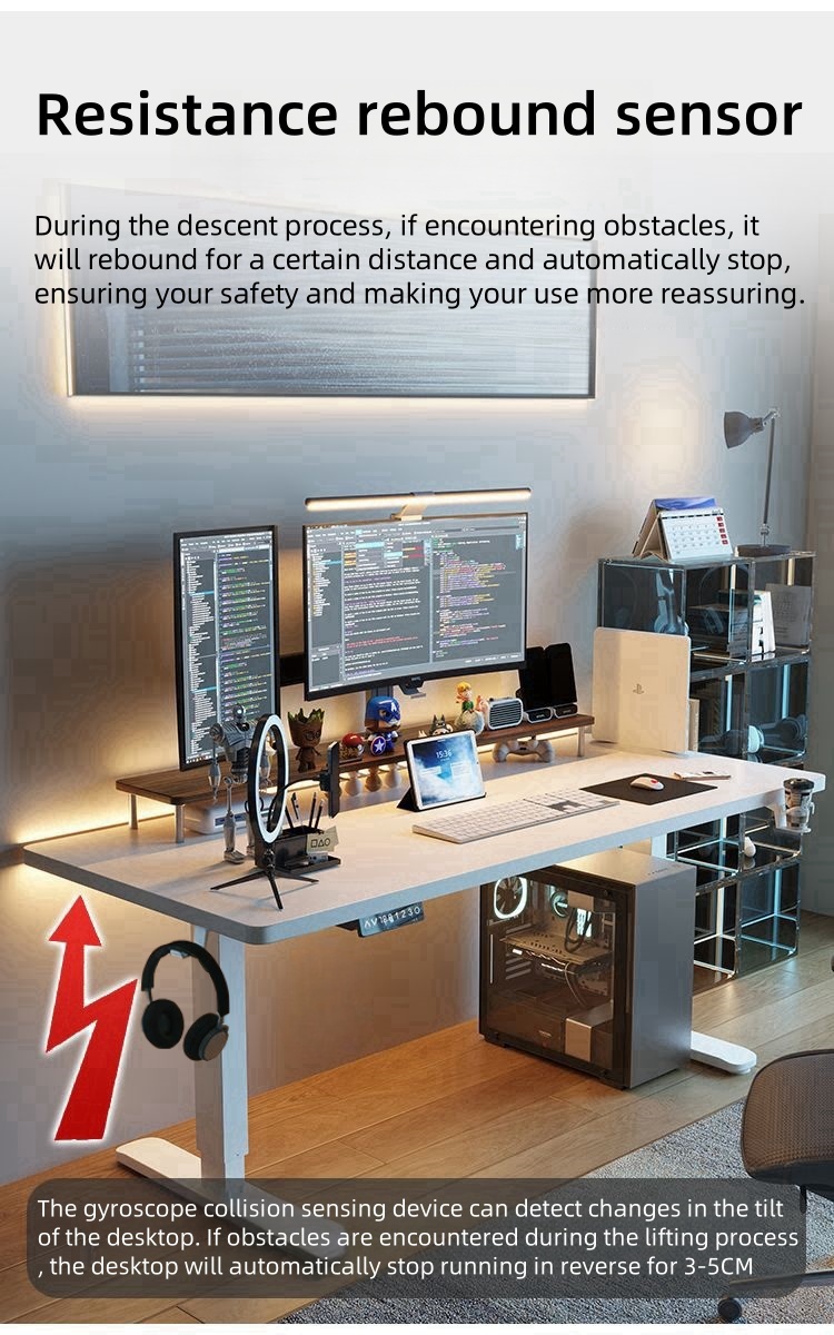 Electric Standing Desk Computer Table Adjustable Height Lift Study ...