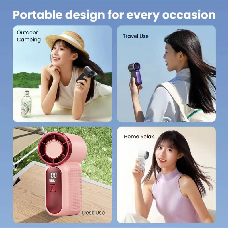 New MINI Fan 6000MAH X688 rechargeable foldable easy carry hand-held ...
