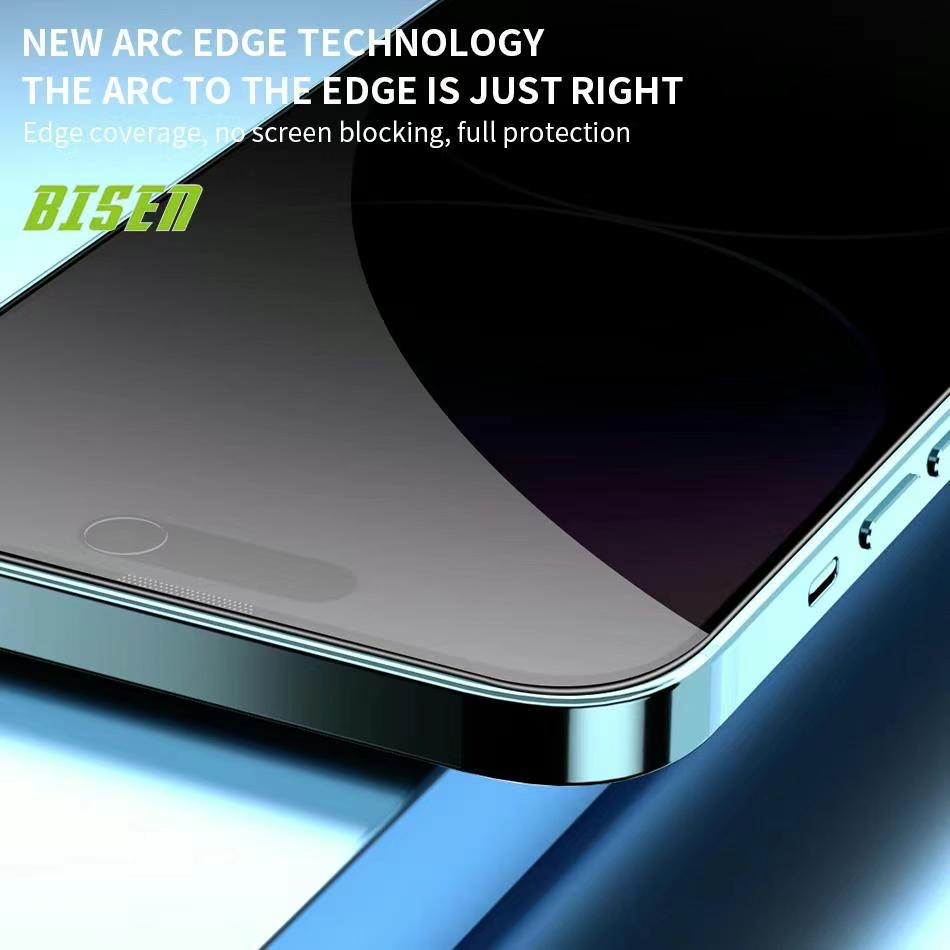 BISEN Privacy Tempered Glass For IPh 11 XR 13 17 12 X XS 16 15 14 17 ...