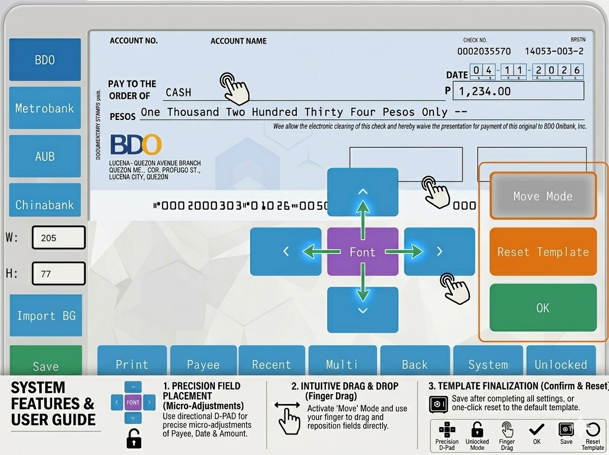 Intelligent Cheque Printer/Check Printer/Check writer/with free 1 ...