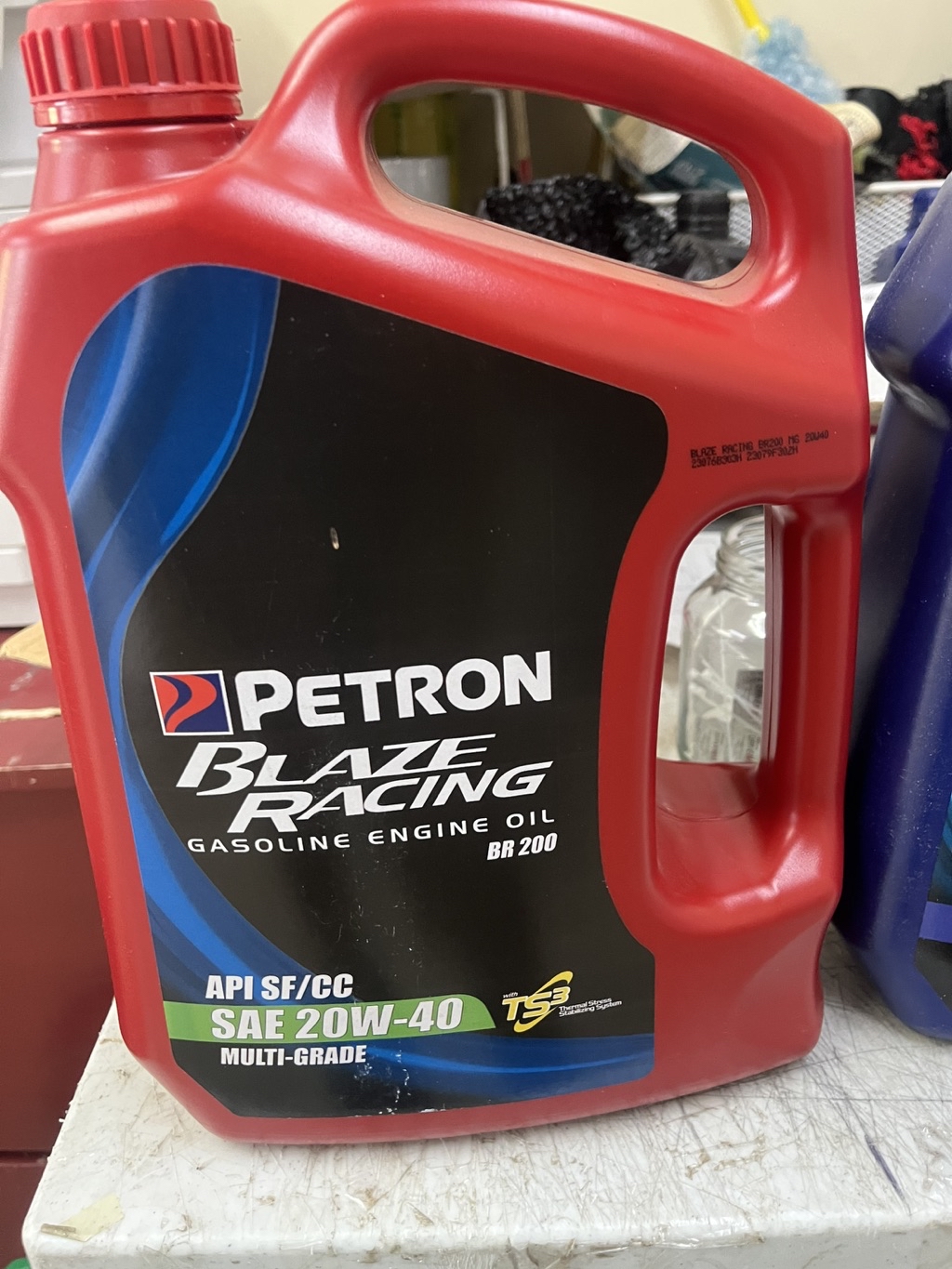 Petron Blaze Racing BR200 Gasoline Engine Oil 20W-40 4L Multi Grade API ...