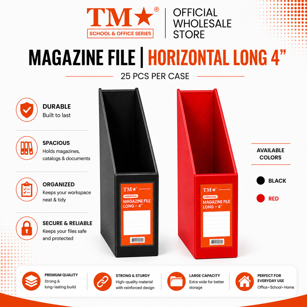 TM | 25 pcs Magazine File Horizontal Long (HF-13) | Shopee Philippines