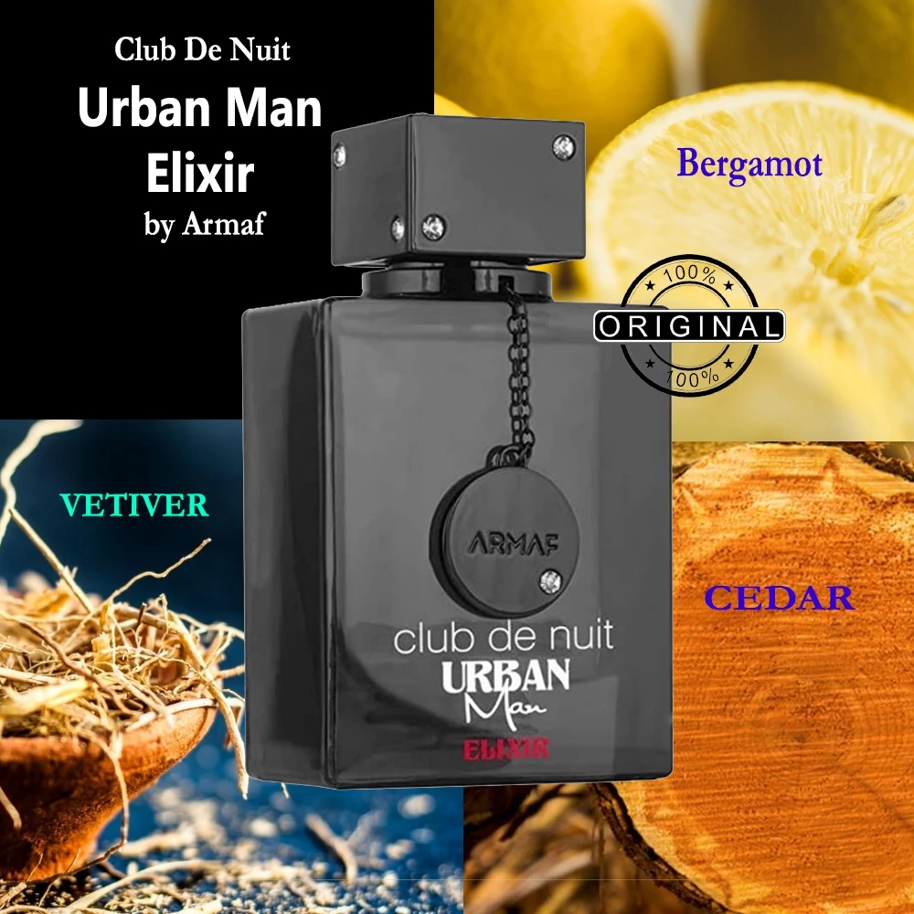 Armaf Club de Nuit Urban Man Elixir EDP 105ml Original Advanced Arabian ...