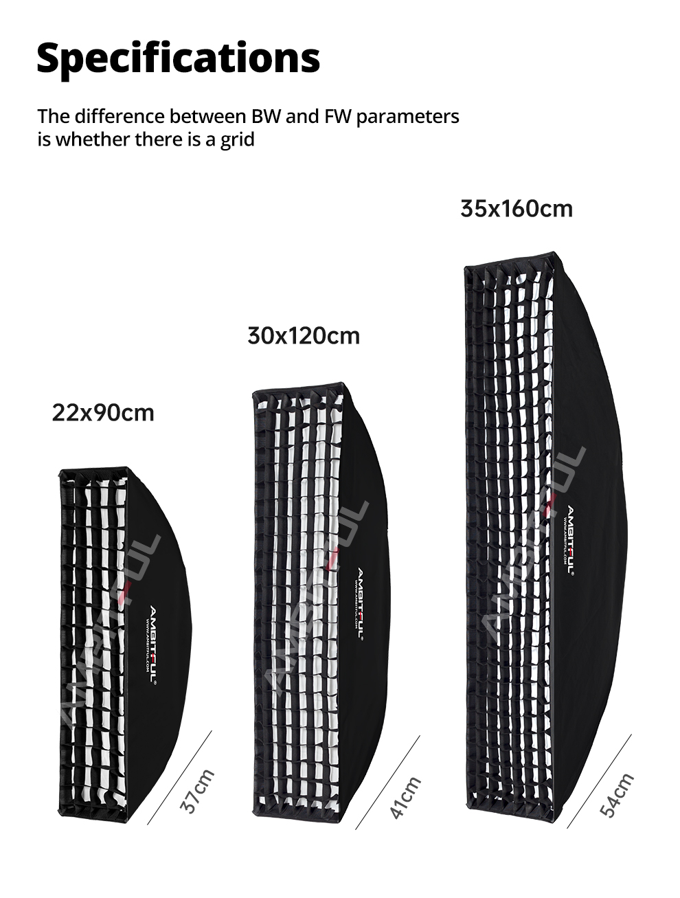 Ambitful Rectangular Octagonal Softbox with Grid for Bowens Mount ...