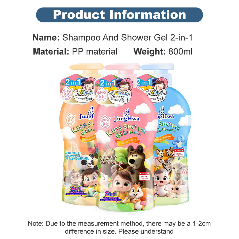 800ML Baby Shampoo & Body Wash 2 in 1 Fruit Scent Gentle Cleanser for ...