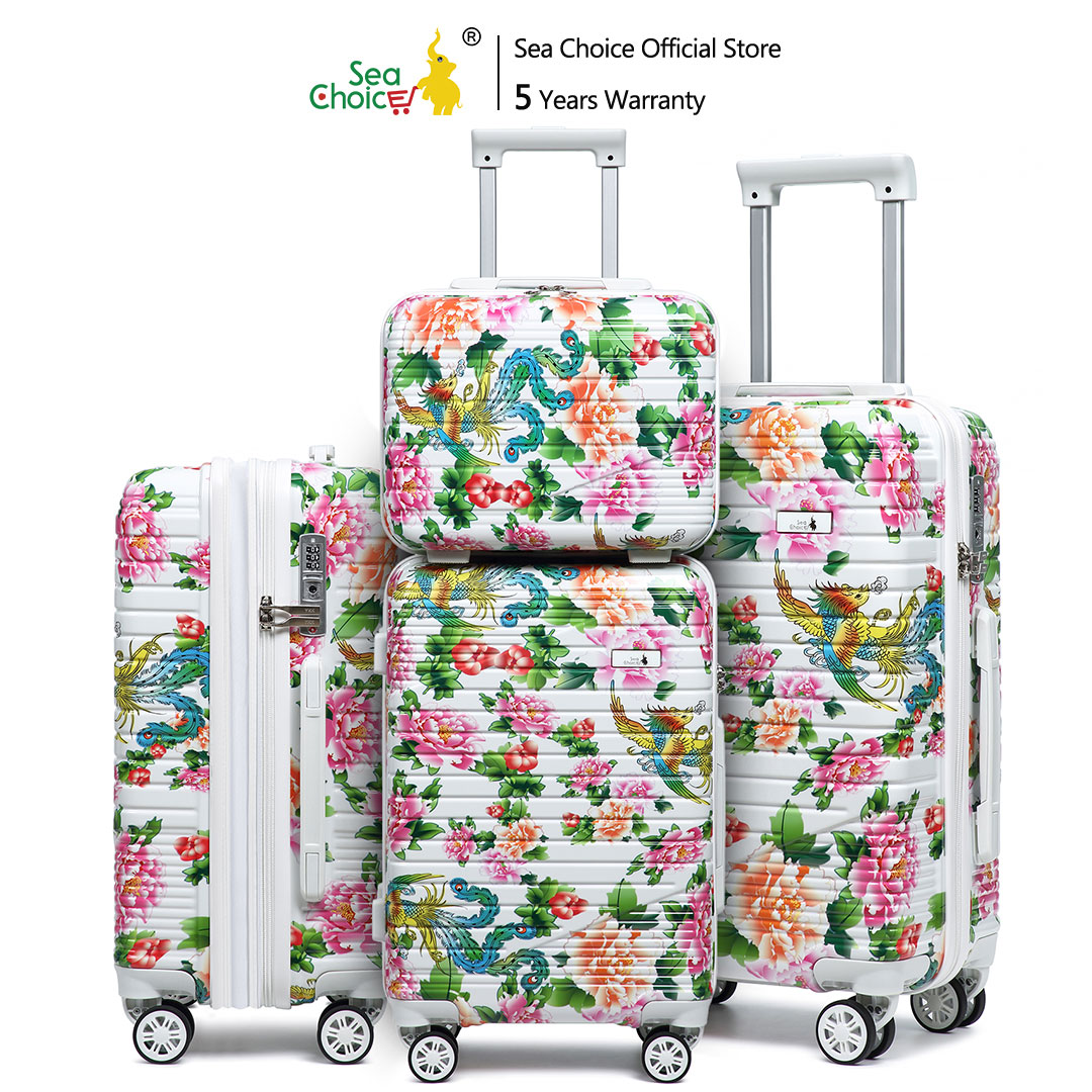 Sea Choice 14+20/24/28In Hard Suitcase Set Lightweight PC Luggage w ...