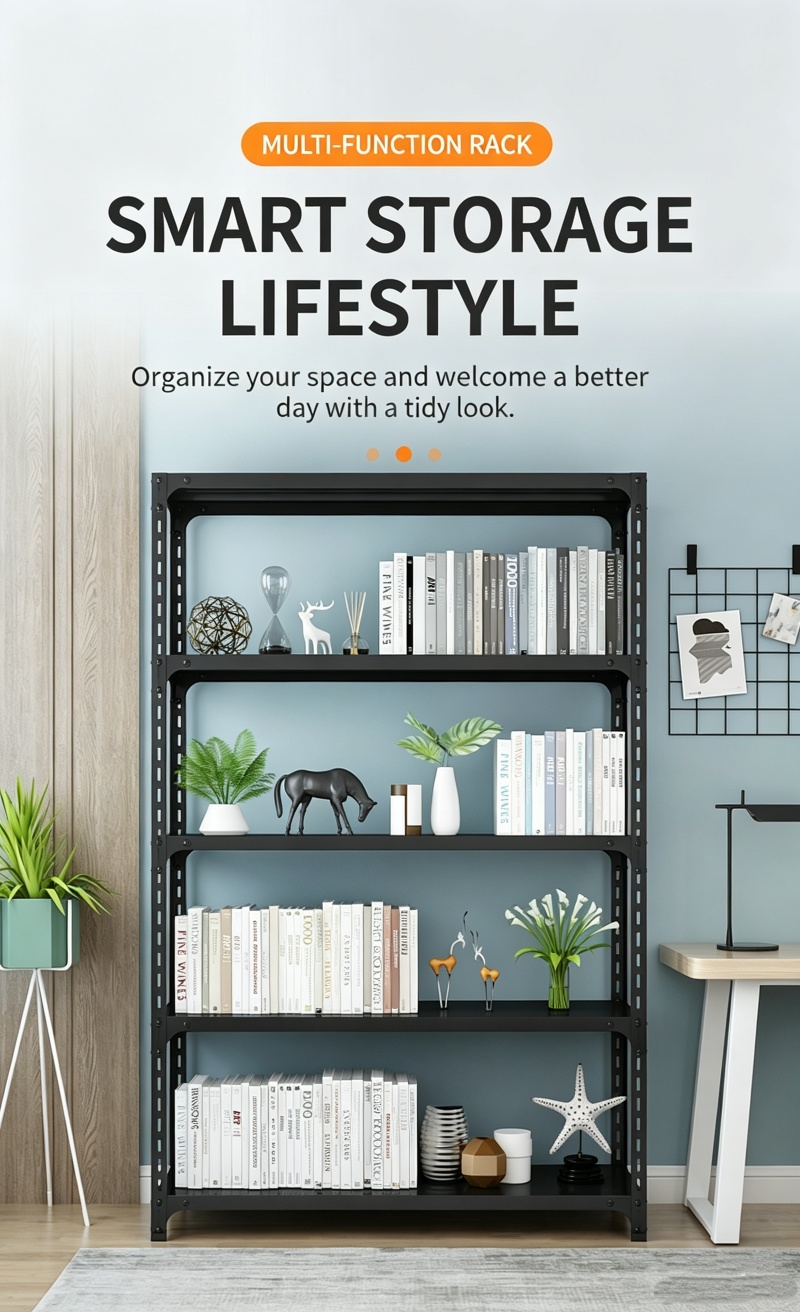 Metal Rack Shelves Heavy Duty Kitchen Organizer Storage Rack Shelf 3-6 ...