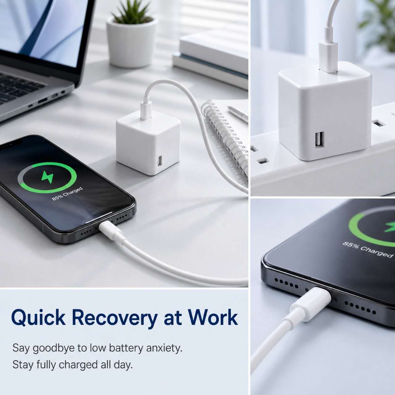 66W Vivo 5V/2A Quick Fast Charger For Type c Micro Android Data USB ...