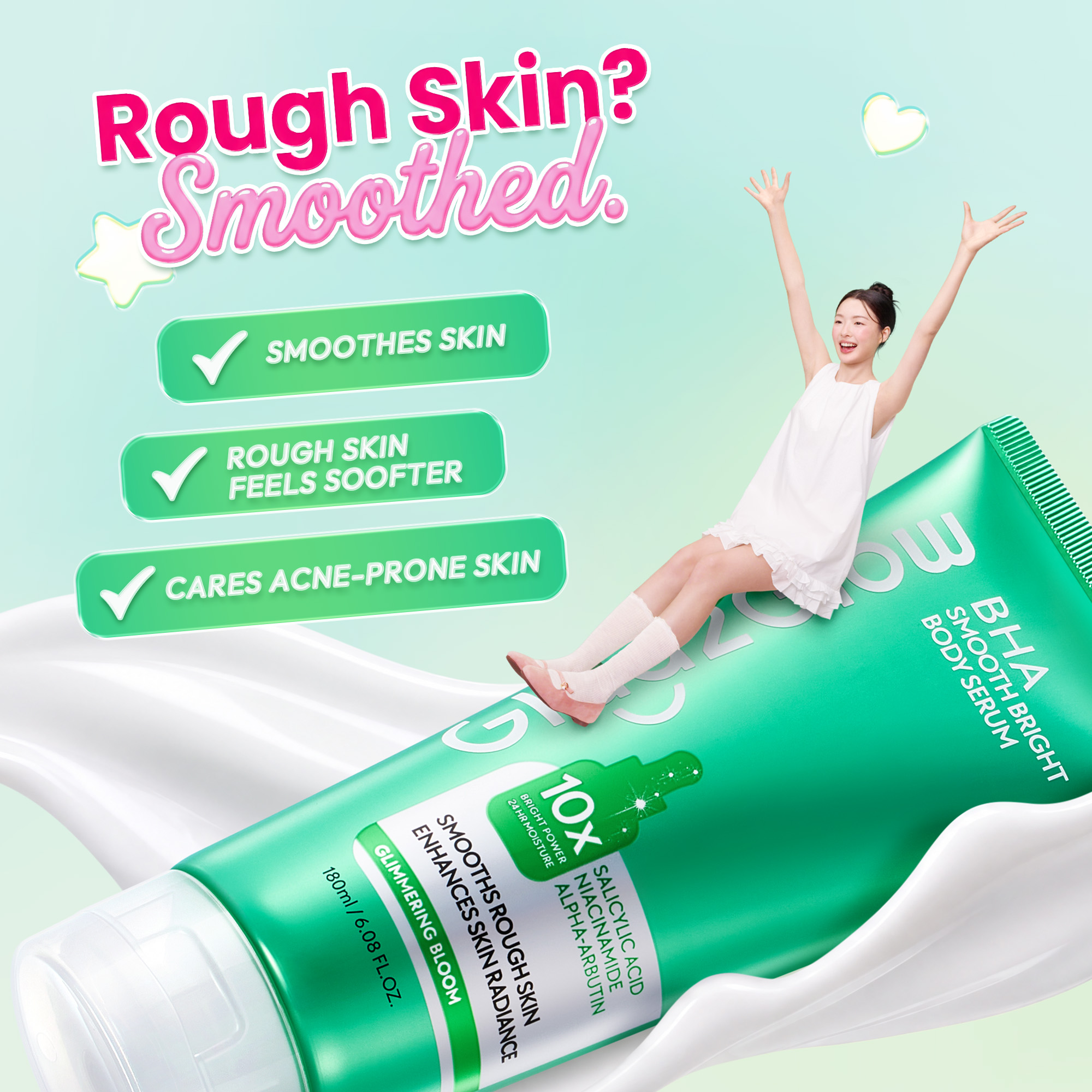 [HOT]Glad2Glow Day & Night Body Serum Lotion Set 180ml 377 Spotless ...