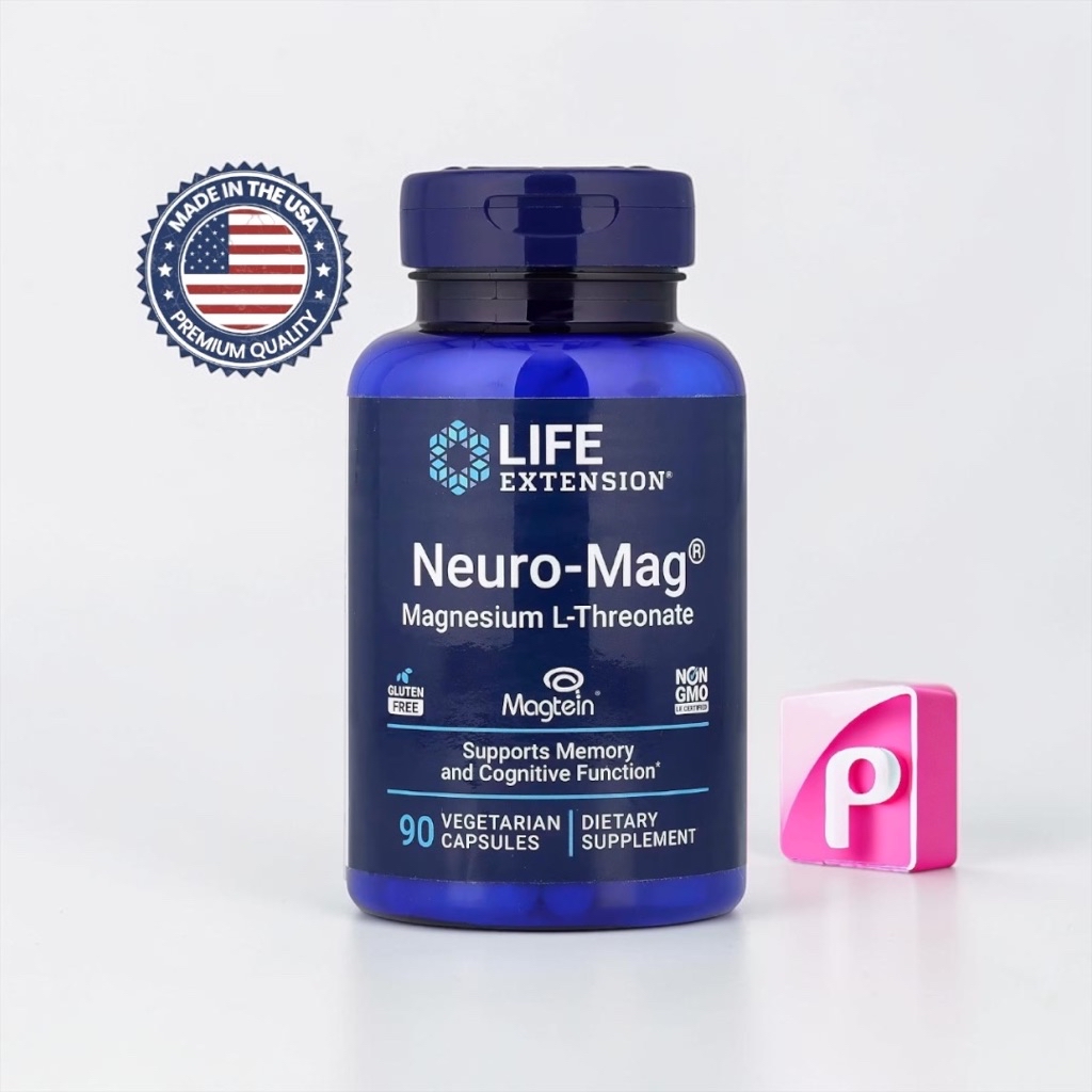 Life Extension Neuro-Mag Magnesium L-Threonate 90 Vegetable Capsules ...