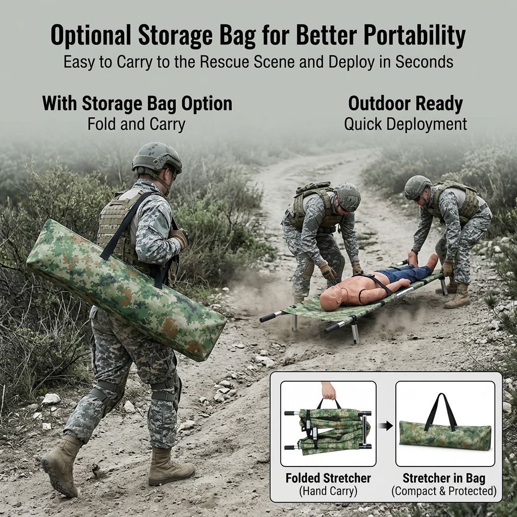 RestoreCare Stretcher Rescue Stretcher Lightweight Foldable Portable ...
