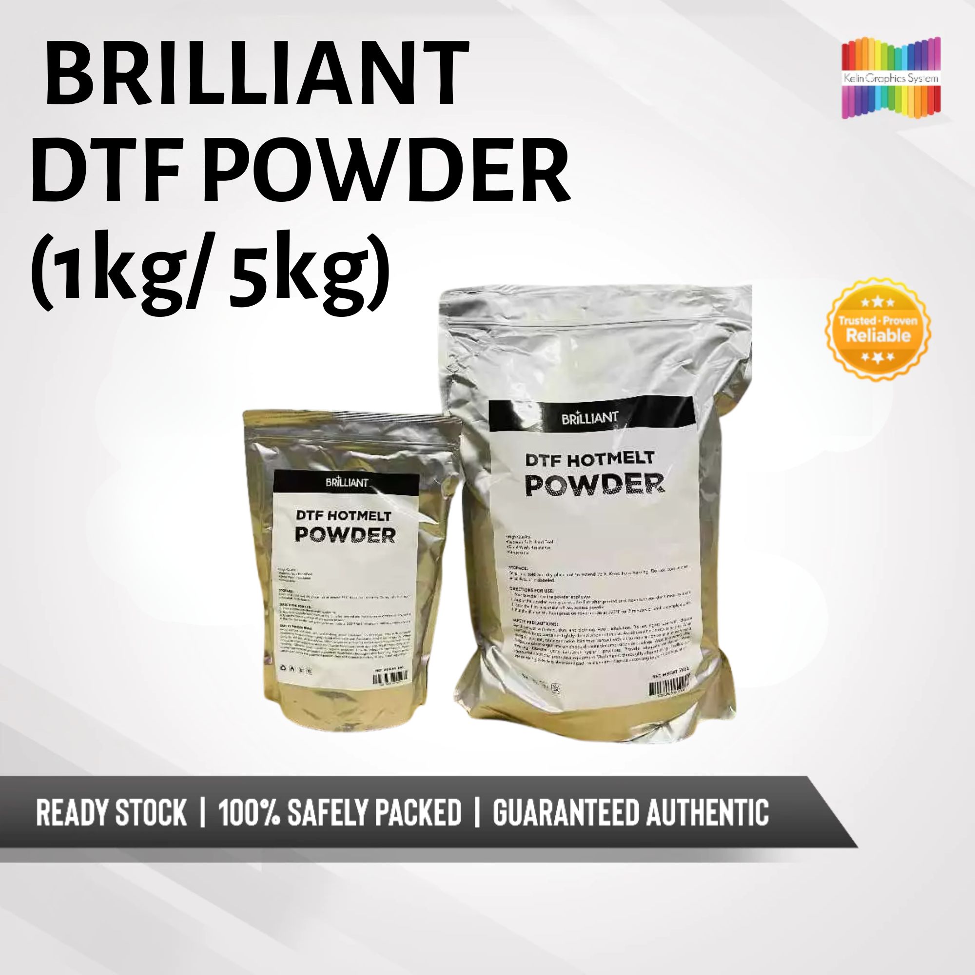 KELIN DTF Hotmelt Powder 1kg & 5 kg Quality Premium Fine Powder ...