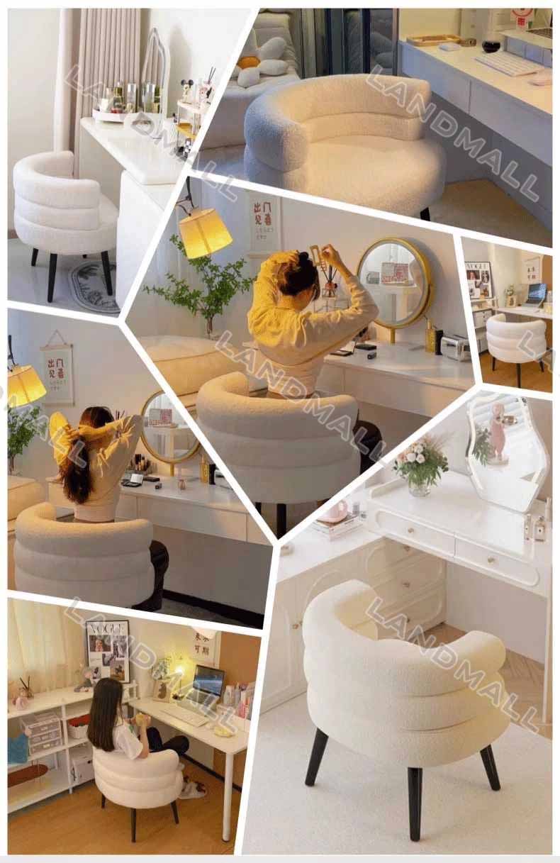 Computer Chair Student Chair bed room chair for Girl makeup desk chair ...
