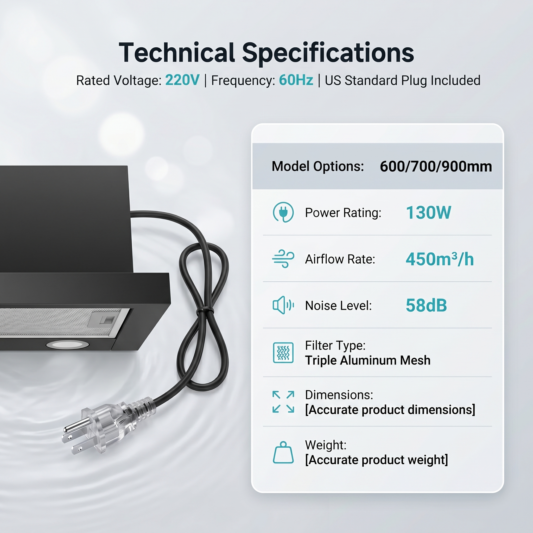 XTTX&TIXX Range Hood Pull-out Design 15m³/min Strong Suction Touch ...
