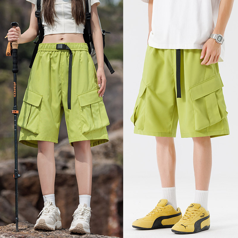 Summer Cargo Shorts 4 Pocket Unisex Oversized Plain Cool Fabric ...