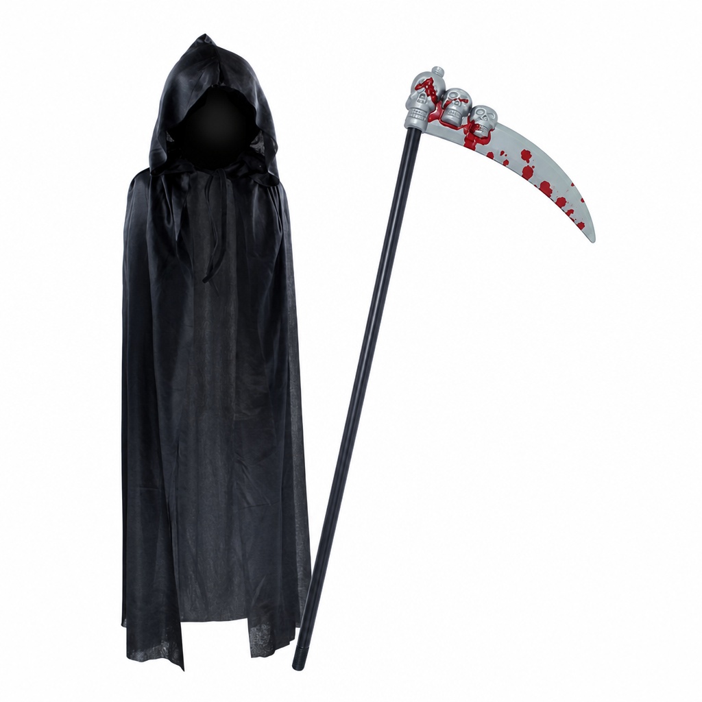 Adult Kids Cosplay Costumes Medieval Warrior Hooded Cloak Cape Robe ...