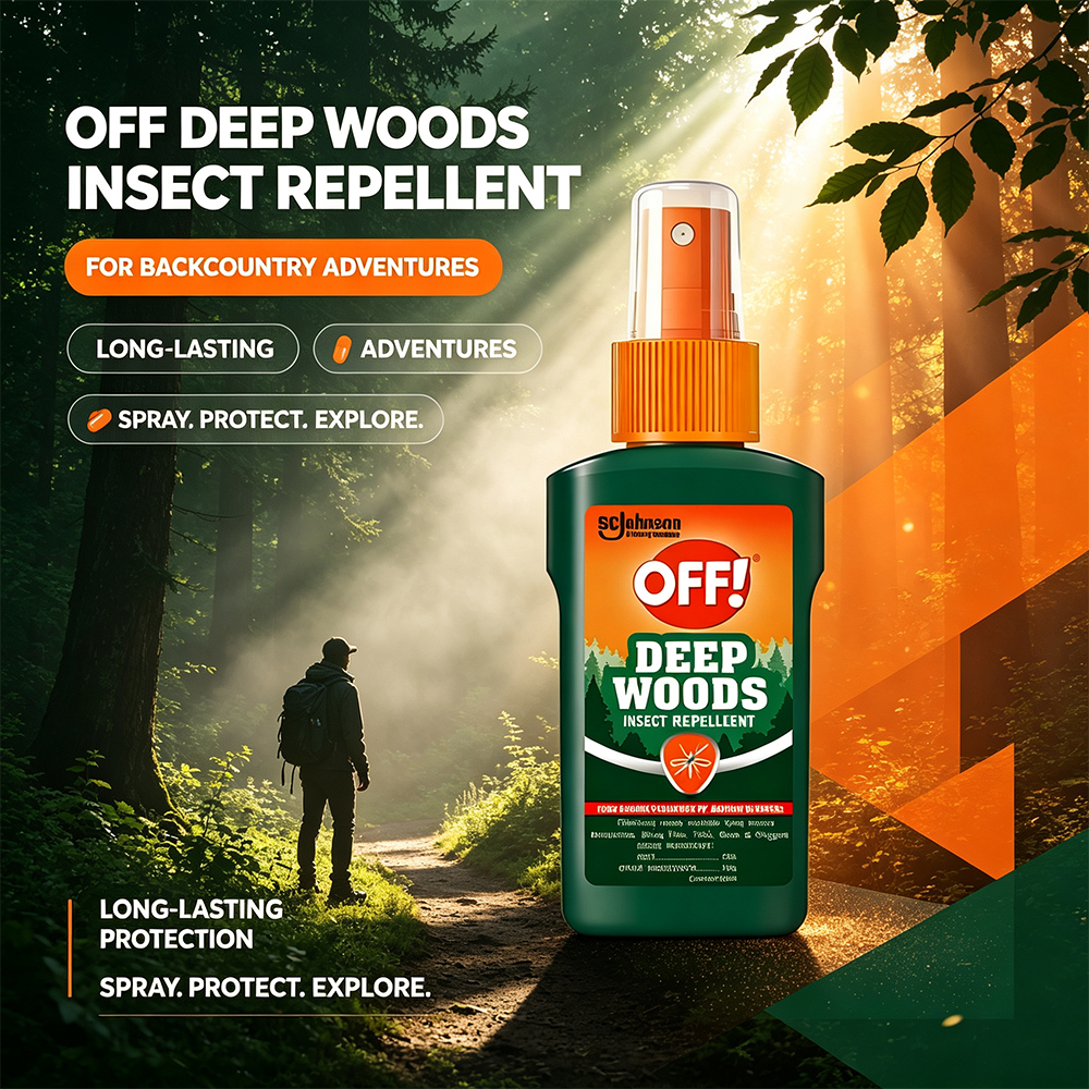 OFF! Deep Woods Sportsmen Bug Spray Spritz Long Lasting Repellent for ...