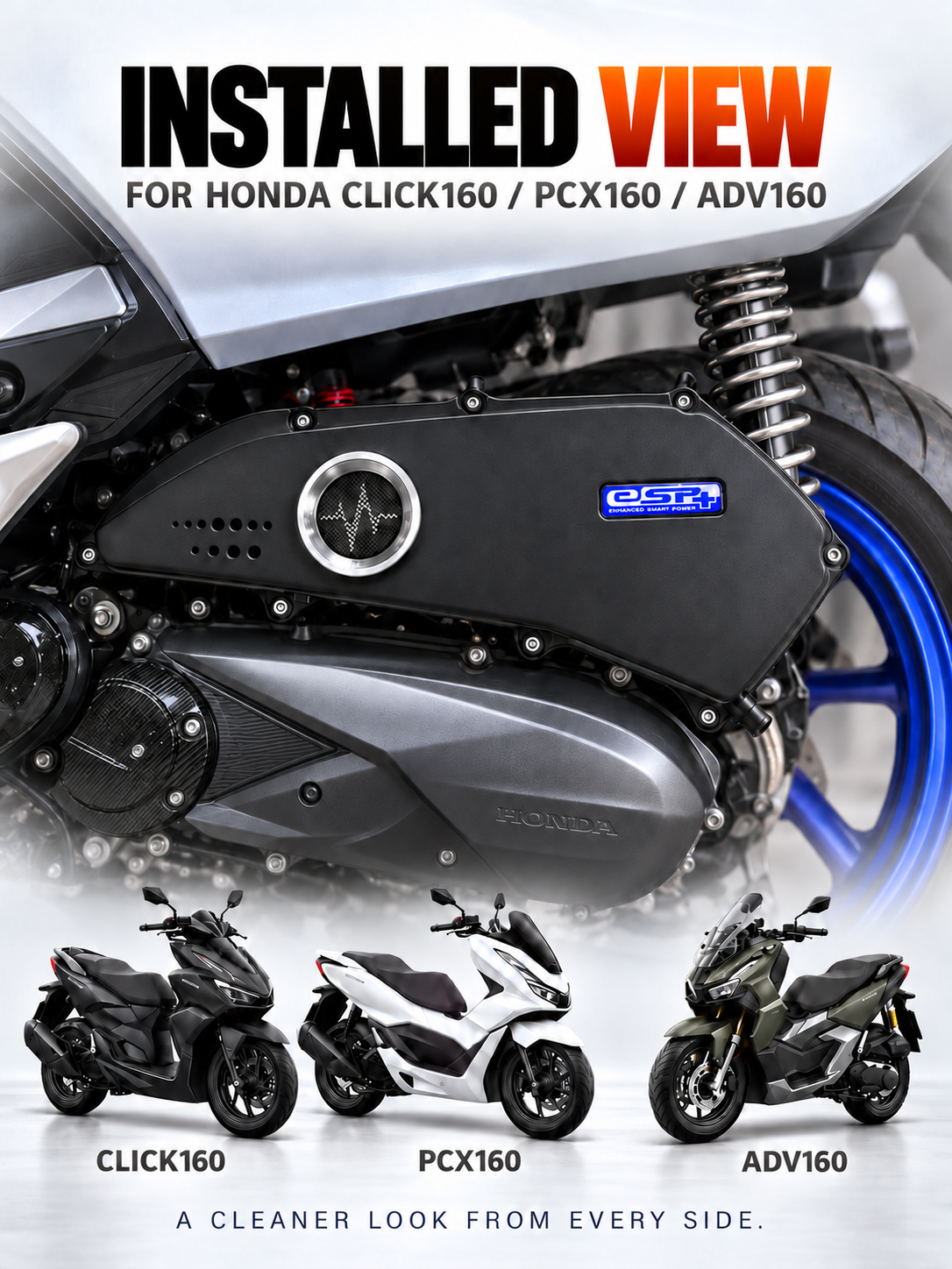 Slim Air Filter Cover for Honda Click 160 PCX 160 ADV 160 STYLO 160 Air ...