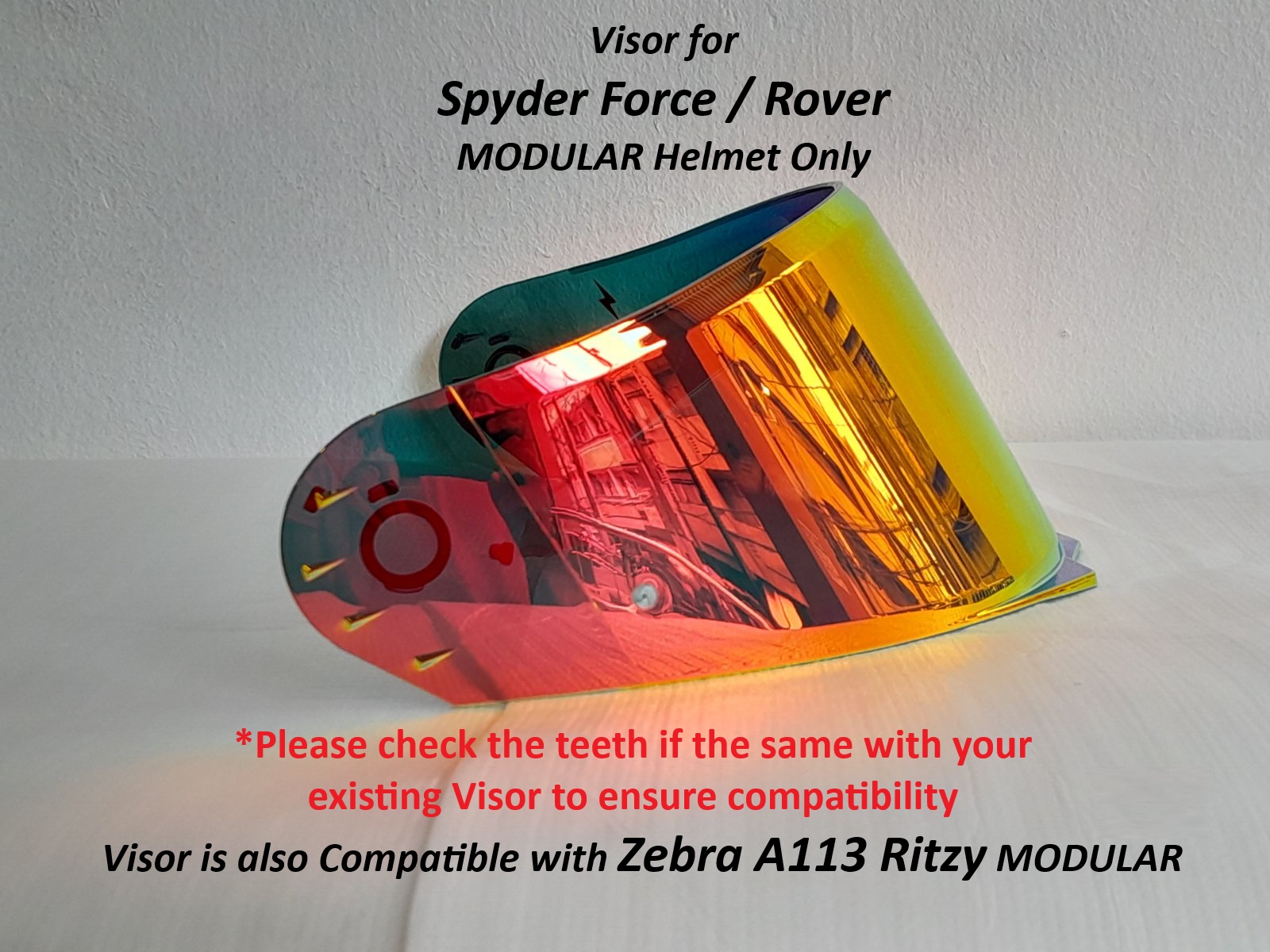 Spyder ROVER / FORCE / FORCE+ Modular Helmet Spare Visor Lens ...