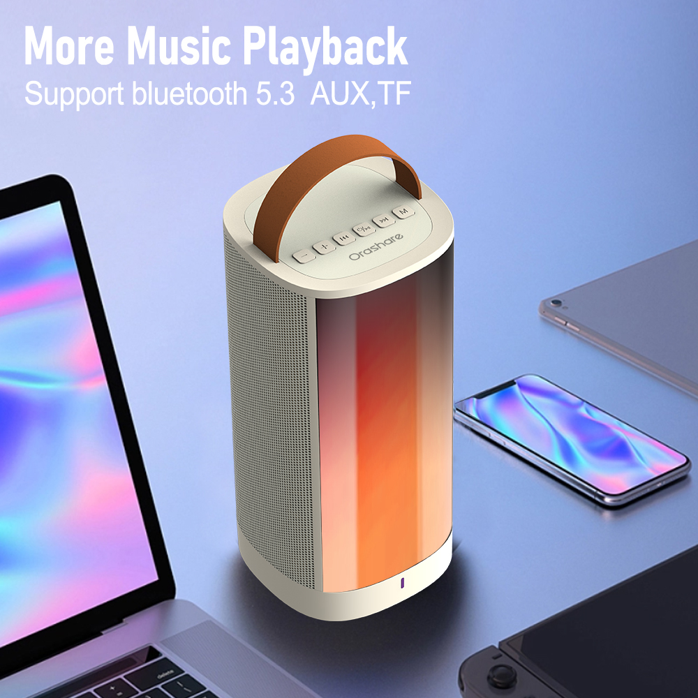 Orashare BS10 Wireless Karaoke Speaker Dual MIC 10W RGB 4000mAh ...