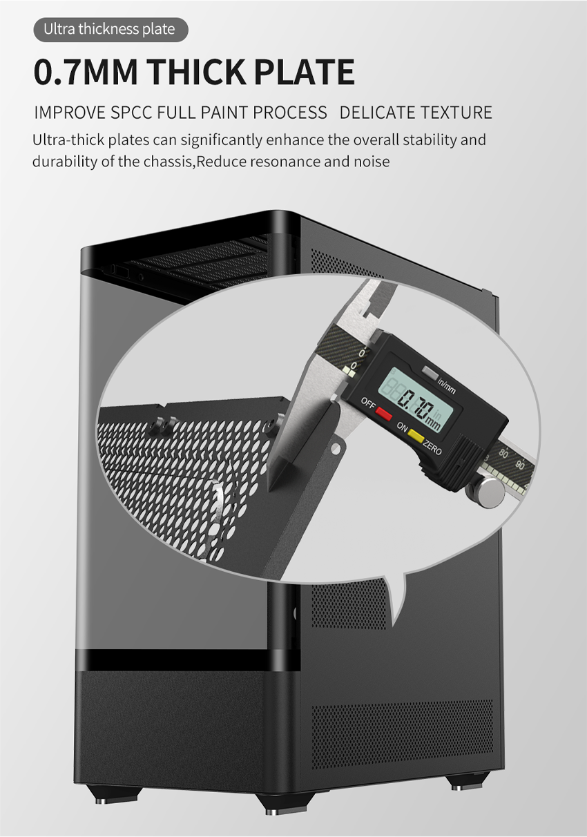 NVISION Clearview Elite Gaming PC Case ATX Tempered Glass Mid Tower ...