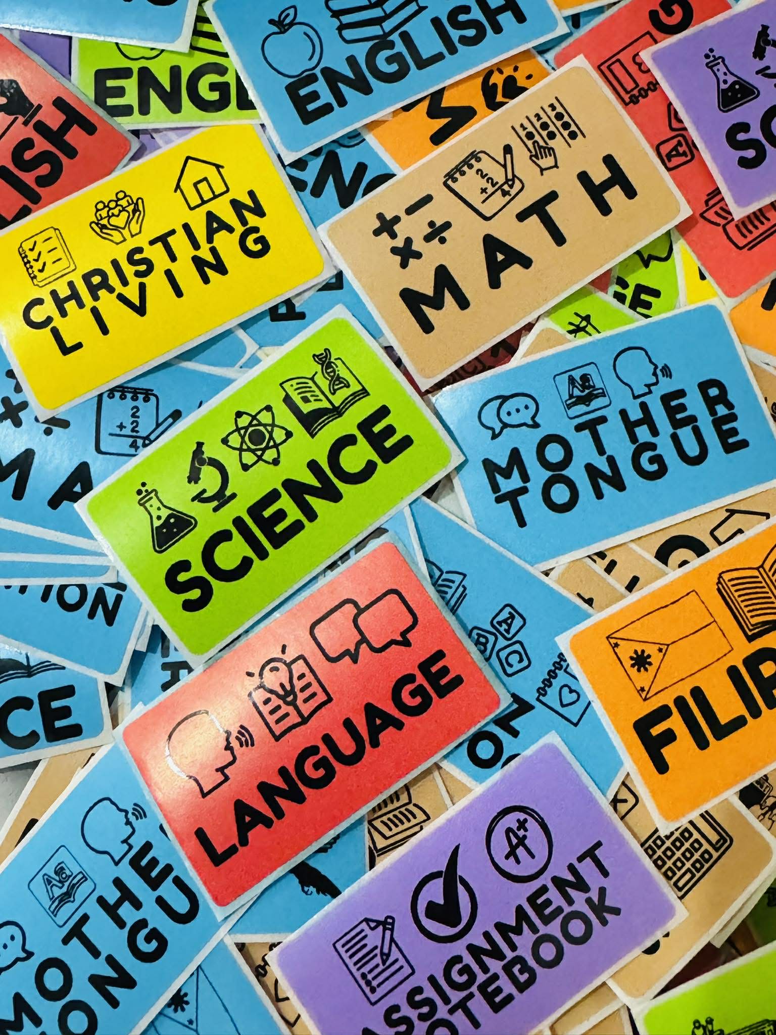 1pc Subject Sticker for Notebook Label Subject Label for DepEd Matatag ...