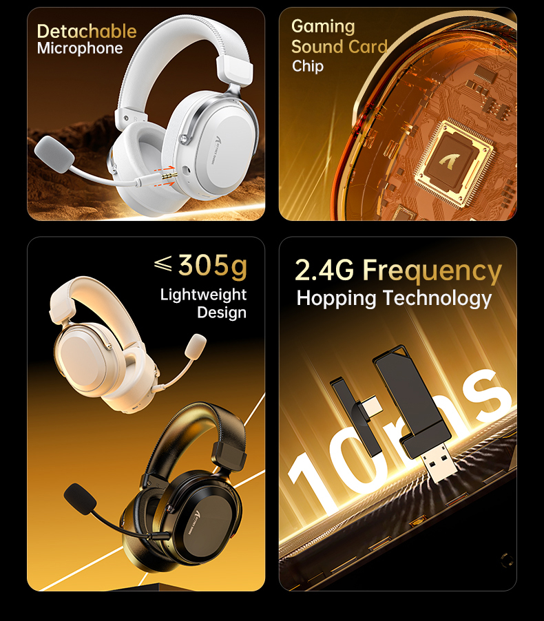 Attack Shark L30 PRO Wireless Gaming Headset Long Battery Life ...