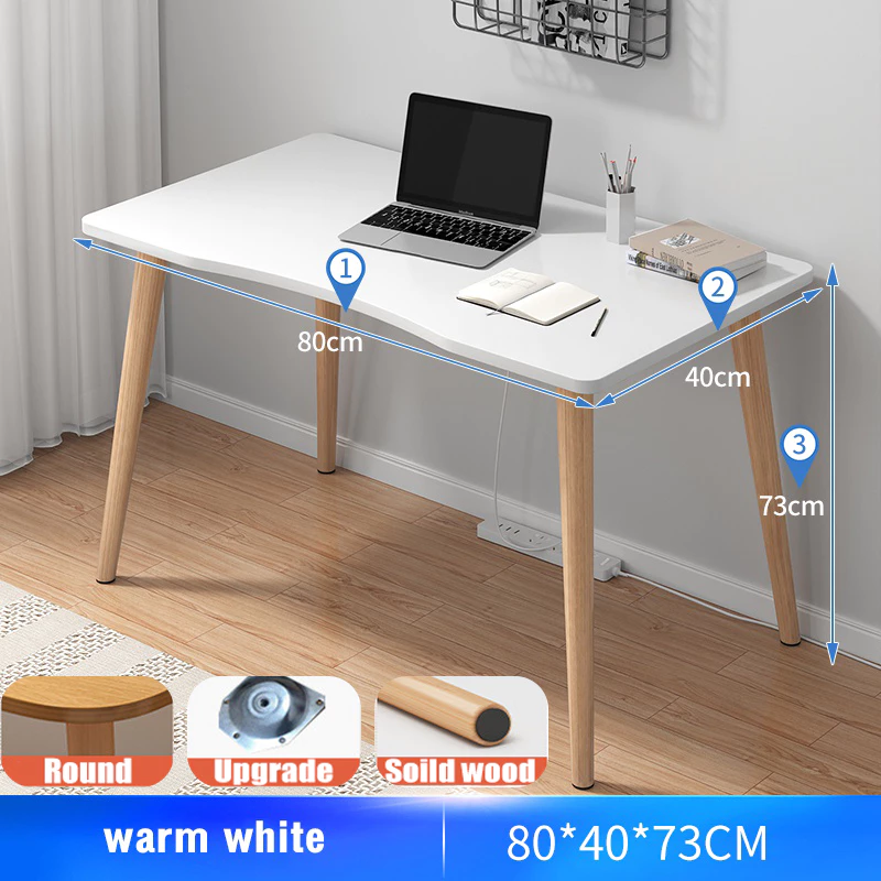 CHIT Nordic Study Table For Kids Computer Table Heavy Duty Wooden ...