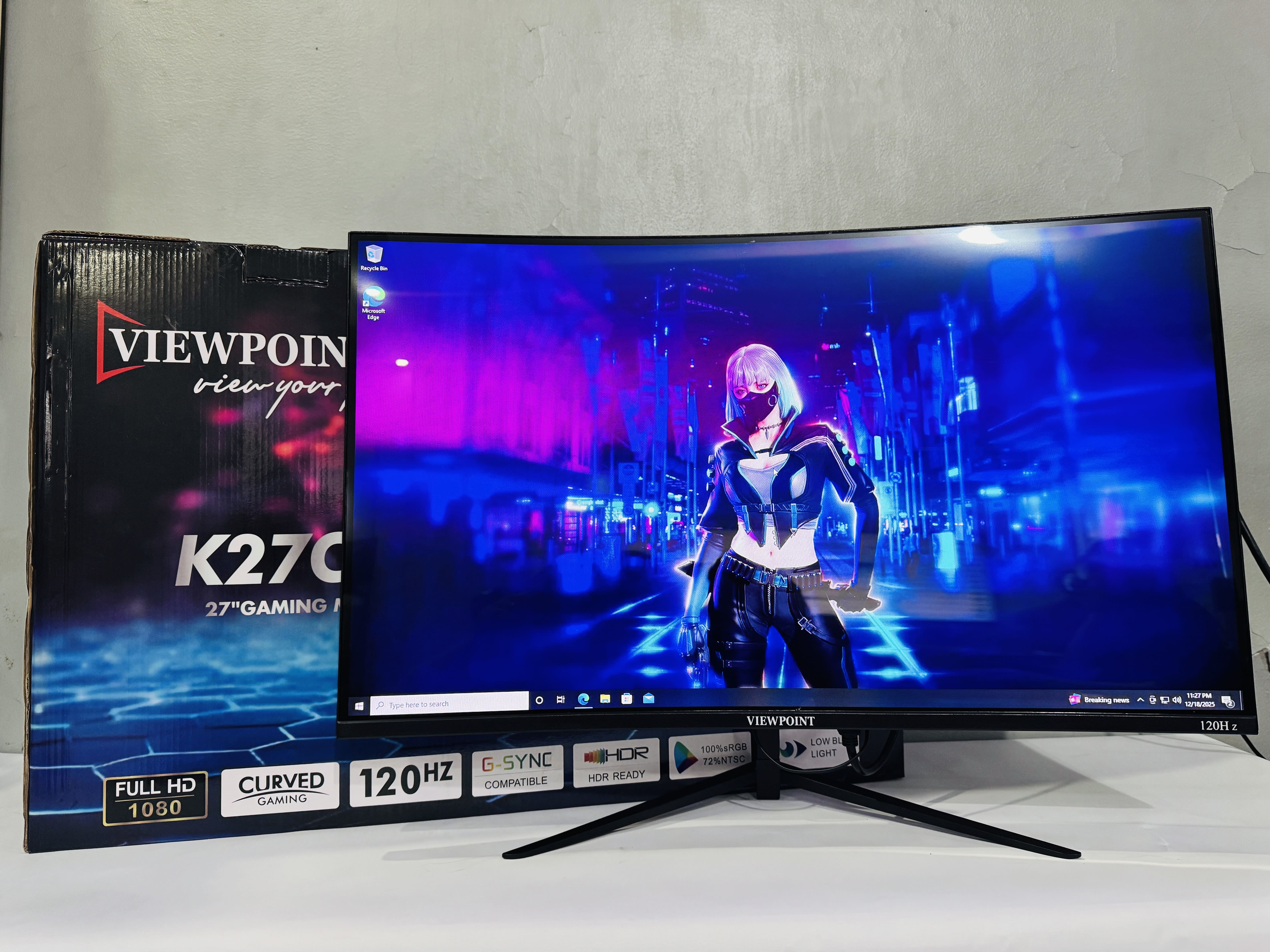 VIEWPOINT 24INCH 27INCH FRAMELESS GAMING MONITOR SEMI CURVED | CURVED ...