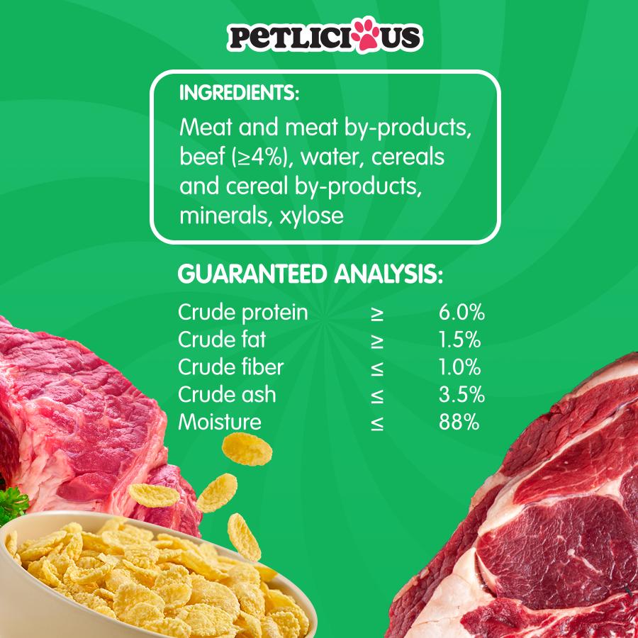 Petlicious Shredded Meat in Jelly Adult Cat and Kitten Wet Food Pouch ...