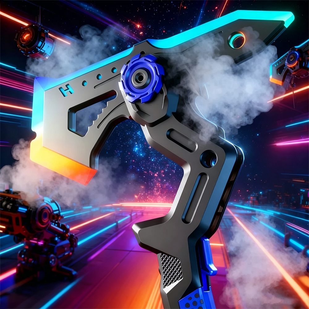 2-in-1 Luminous Sword Axe Toy With LED Flowing Lights & Fog Effect ...