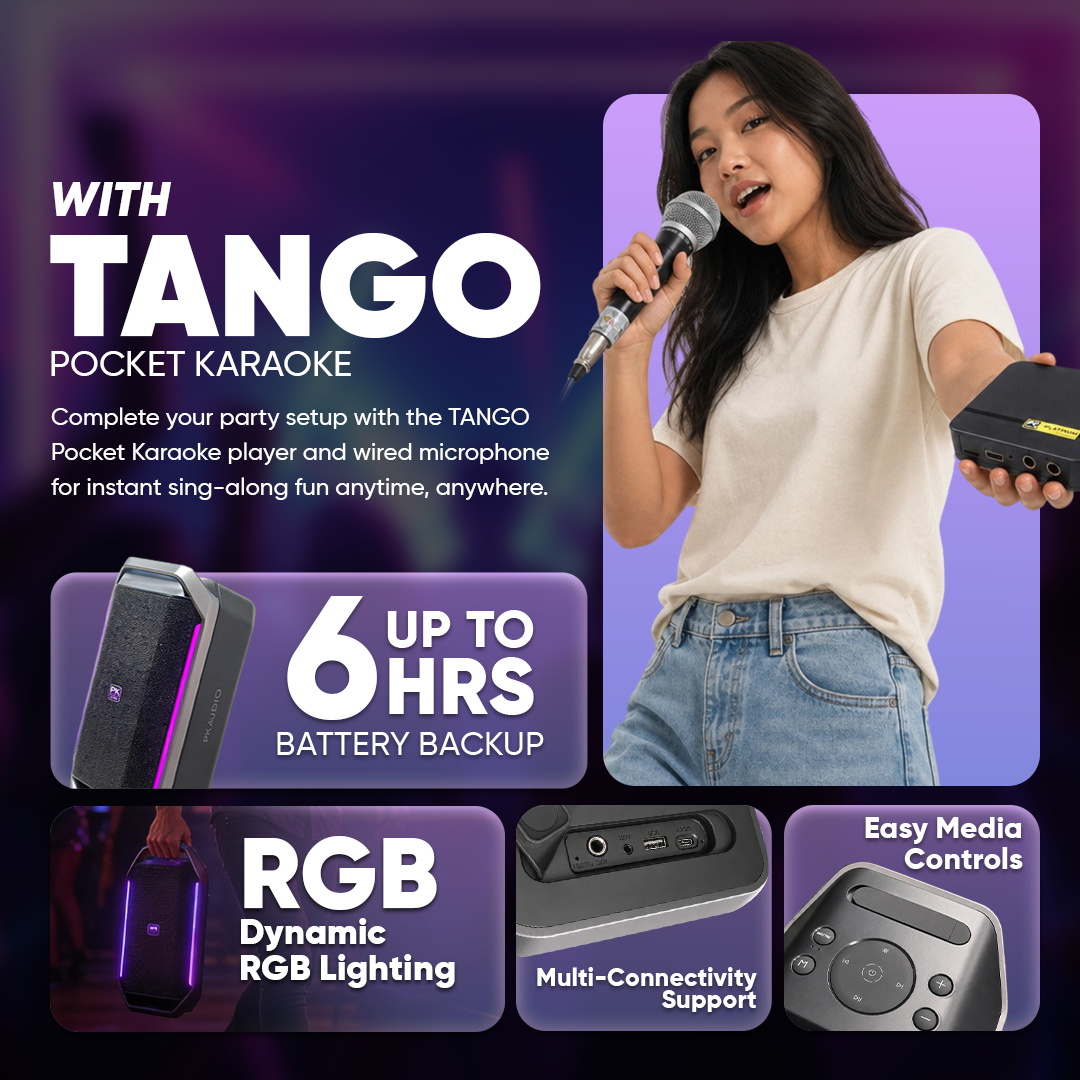 PK Audio AK220 Bluetooth Party Speaker with Tango SD Player and Wired ...