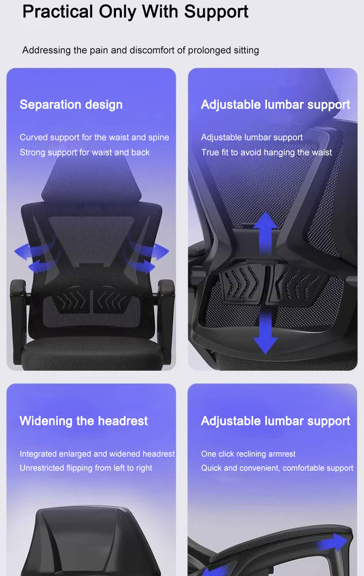 COSYHOME Adjustable Office Chair Comfort Swivel Computer Chair For Home ...
