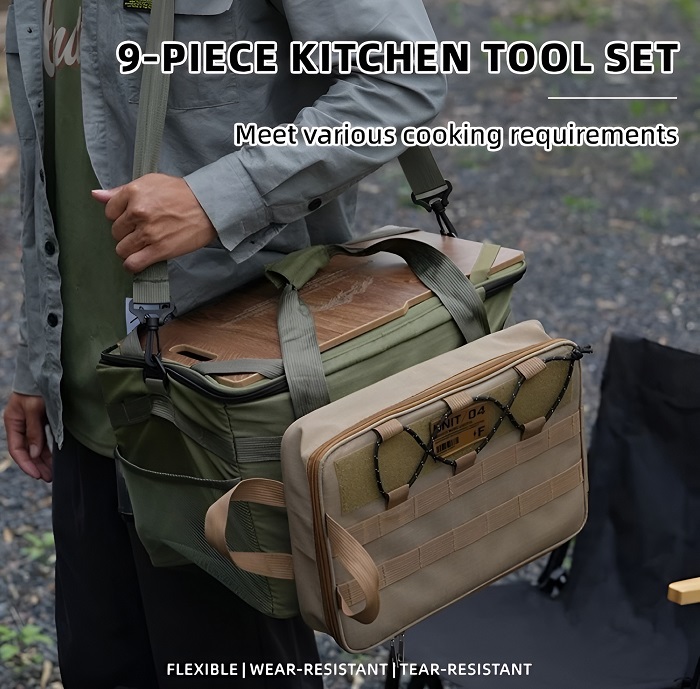 10-in-1 Stainless Steel Camping Cookware Set Complete Outdoor Cooking ...