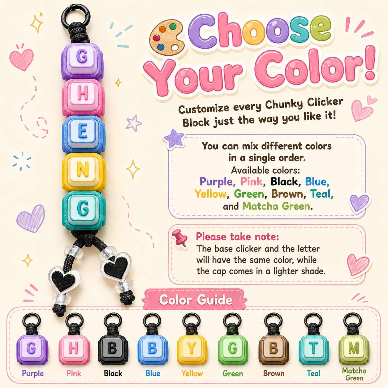 Trendy 3D Chunky Charm Clicker Keychain | Shopee Philippines