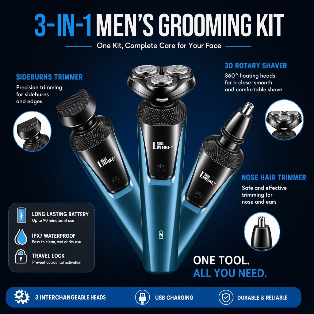 SYCAT Shaver for Men Single/3in1 Razor For Men Electric Shaver ...