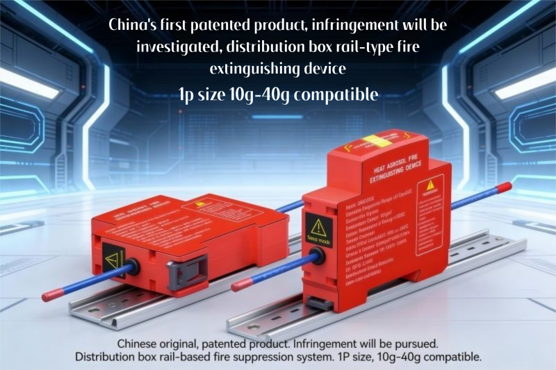 Retardant Device, DIN Rail Dual-line Design Automatic Fire Extinguisher ...
