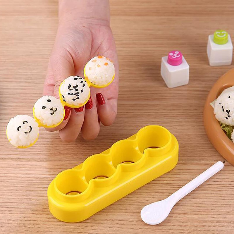 Aflor Sushi Onigiri Mold Triangle Rectangular & Ball Rice Mold Musubi ...