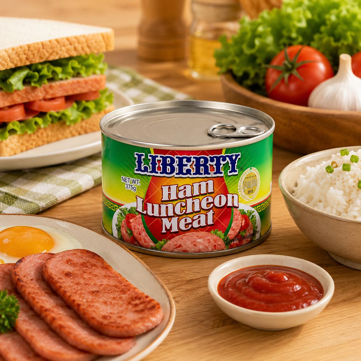 LIBERTY Ham Luncheon Meat Classic 375g | Shopee Philippines