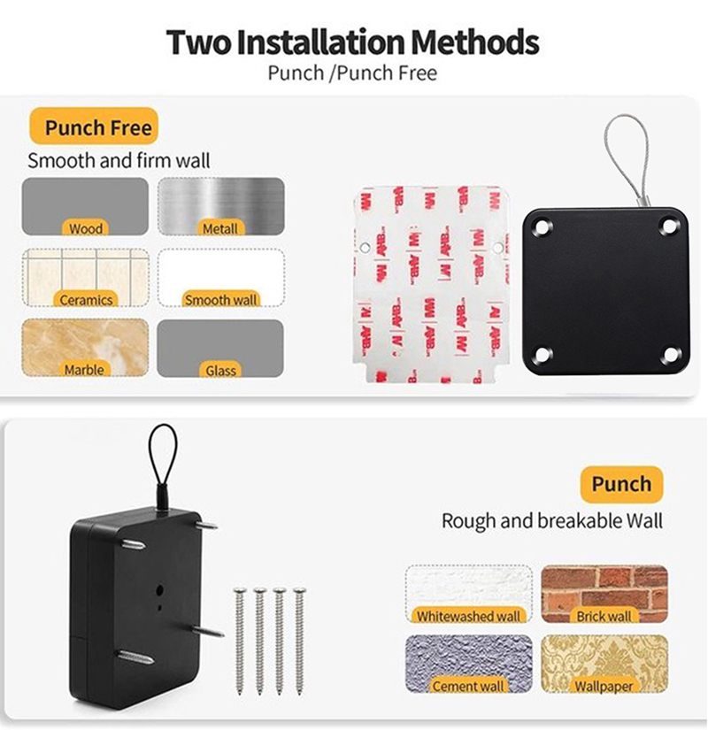 Automatic Door Closer Upgraded Retractable 500-1200G for Interior Door ...