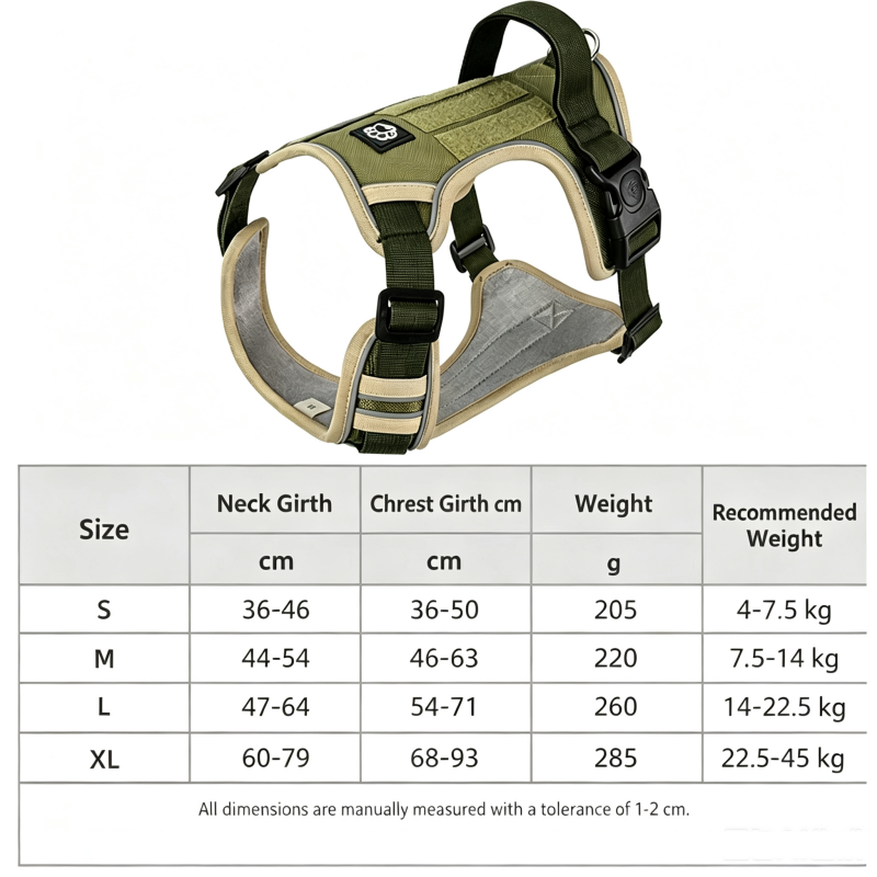 Adjustable Dog Harness, Reflective Escape-Proof with Handle, for Small ...