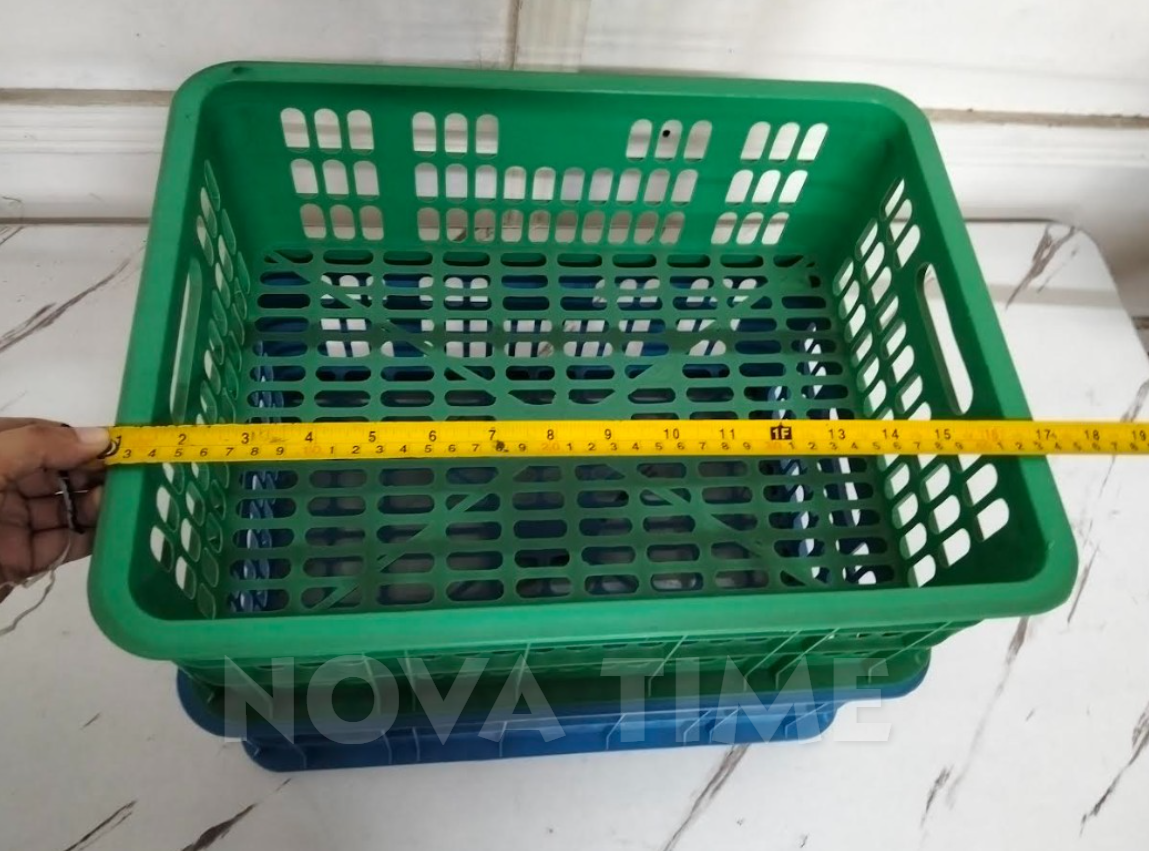 STACKABLE SMALL PLASTIC CRATES FOR FOOD STORAGE #553 COLORED CRATES ...