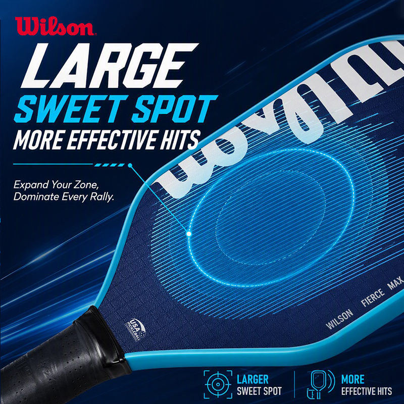 13MM 234G | Wilson FIERCE MAX Pickleball Paddle All-Around Intermediat ...