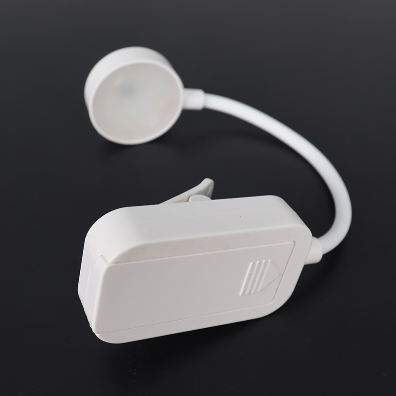 Battery Powered Clip Book Light, Mini LED Reading Lamp, 3 Color ...